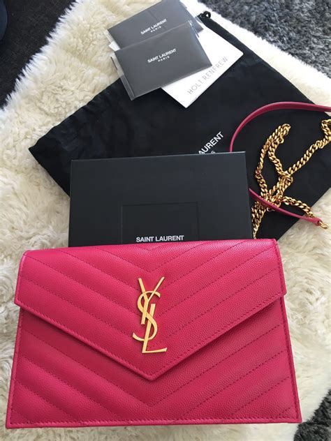 pink yves saint laurent bag